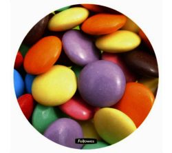 Fellowes Round Brite Mouse Mat - Smarties